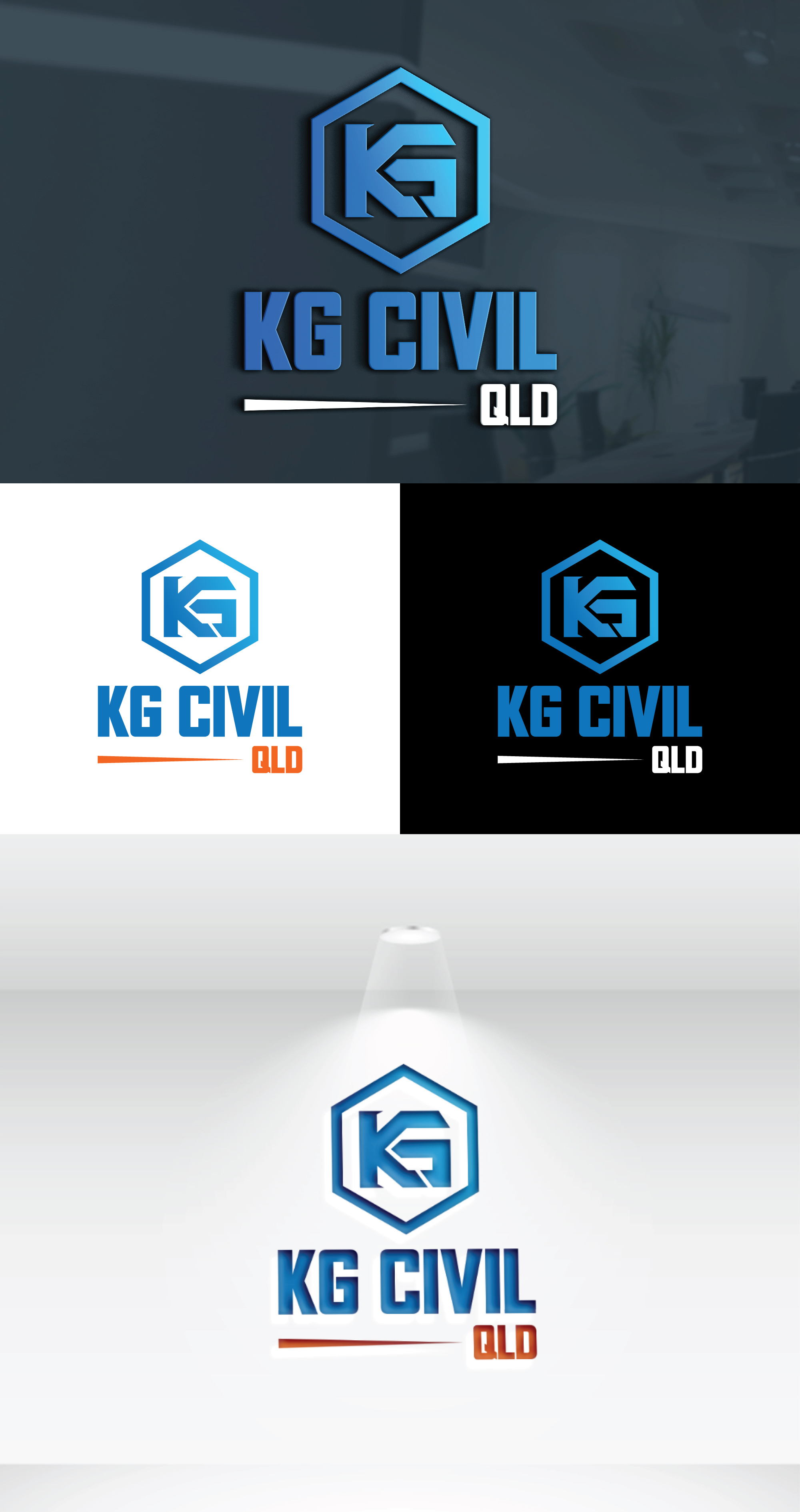 Logo Design by Devid00 for KG CIVIL QLD | Design #31543996