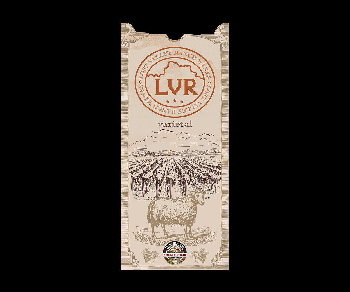 Diseño de Empaque por Zonda Studio para Lost Valley Ranch Wines | Diseño #31563816