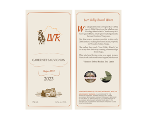 Diseño de Empaque por PierMaxDesign para Lost Valley Ranch Wines | Diseño: #31670090