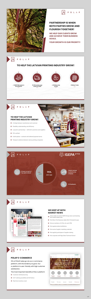 PowerPoint-Design von pb für SIA Poligrafijas Apgads POLAP | Design #31562387