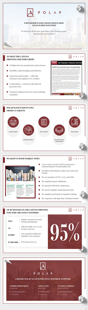 PowerPoint Design by pb for SIA Poligrafijas Apgads POLAP | Design: #31562391