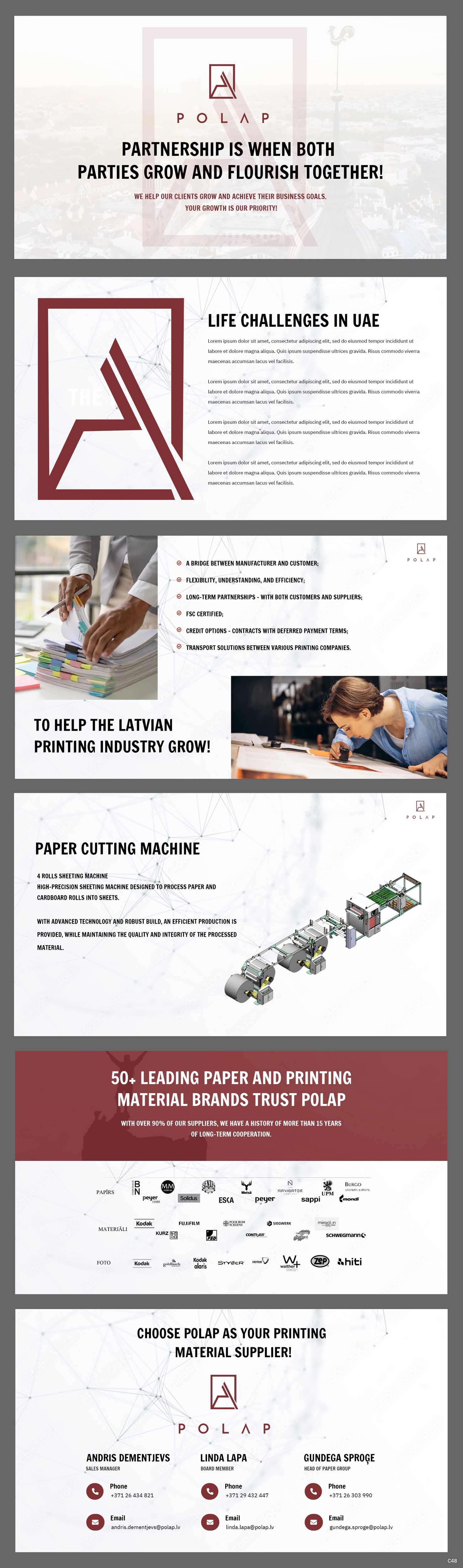 PowerPoint Design by pb for SIA Poligrafijas Apgads POLAP | Design #31562393