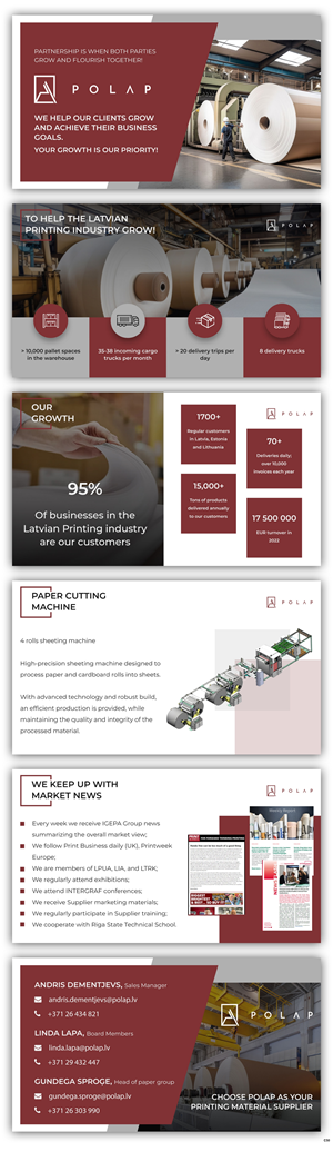 PowerPoint Design by pb for SIA Poligrafijas Apgads POLAP | Design: #31562394