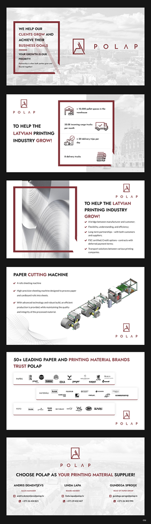 PowerPoint Design by pb for SIA Poligrafijas Apgads POLAP | Design: #31562395