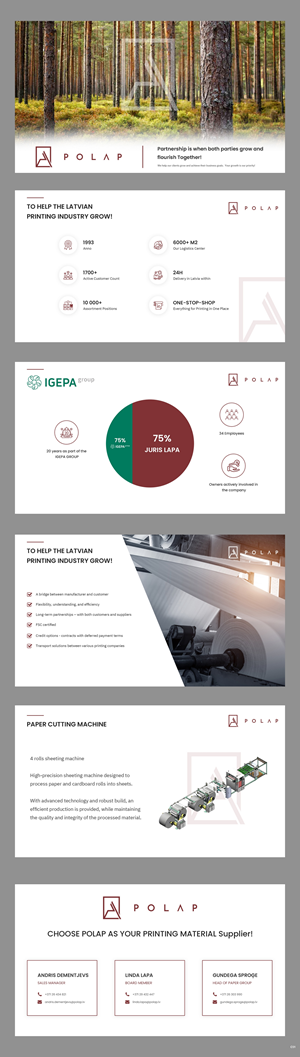 PowerPoint Design by pb for SIA Poligrafijas Apgads POLAP | Design: #31562397