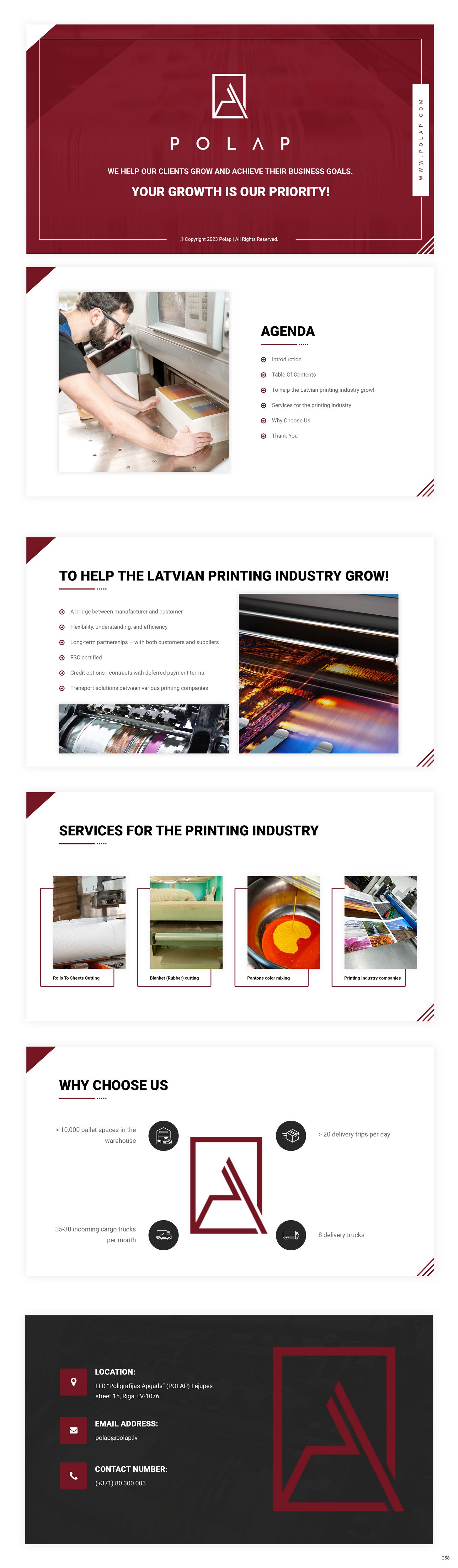 PowerPoint Design by pb for SIA Poligrafijas Apgads POLAP | Design #31562401