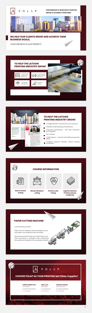 PowerPoint Design by pb for SIA Poligrafijas Apgads POLAP | Design: #31562403