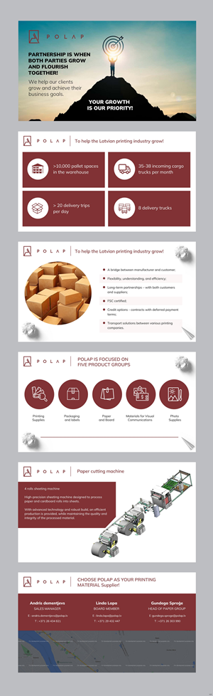 PowerPoint Design by pb for SIA Poligrafijas Apgads POLAP | Design: #31562405