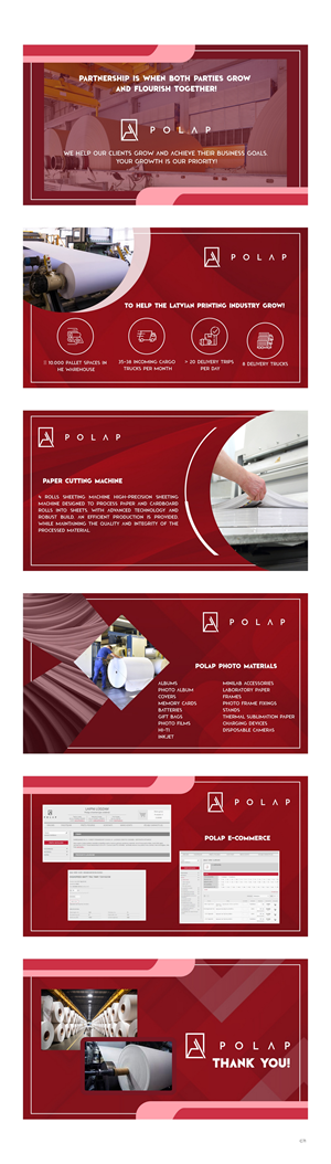 PowerPoint Design by pb for SIA Poligrafijas Apgads POLAP | Design: #31568918