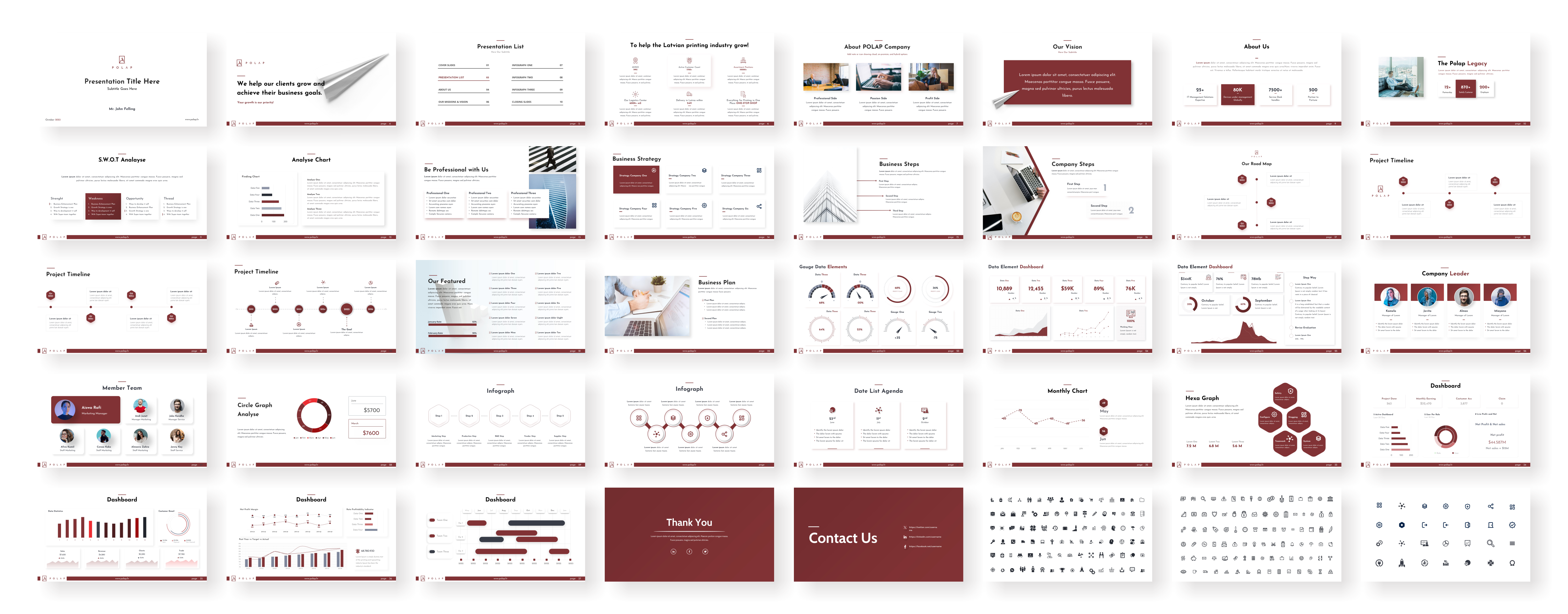PowerPoint Design by Awang_ for SIA Poligrafijas Apgads POLAP | Design: #31625768