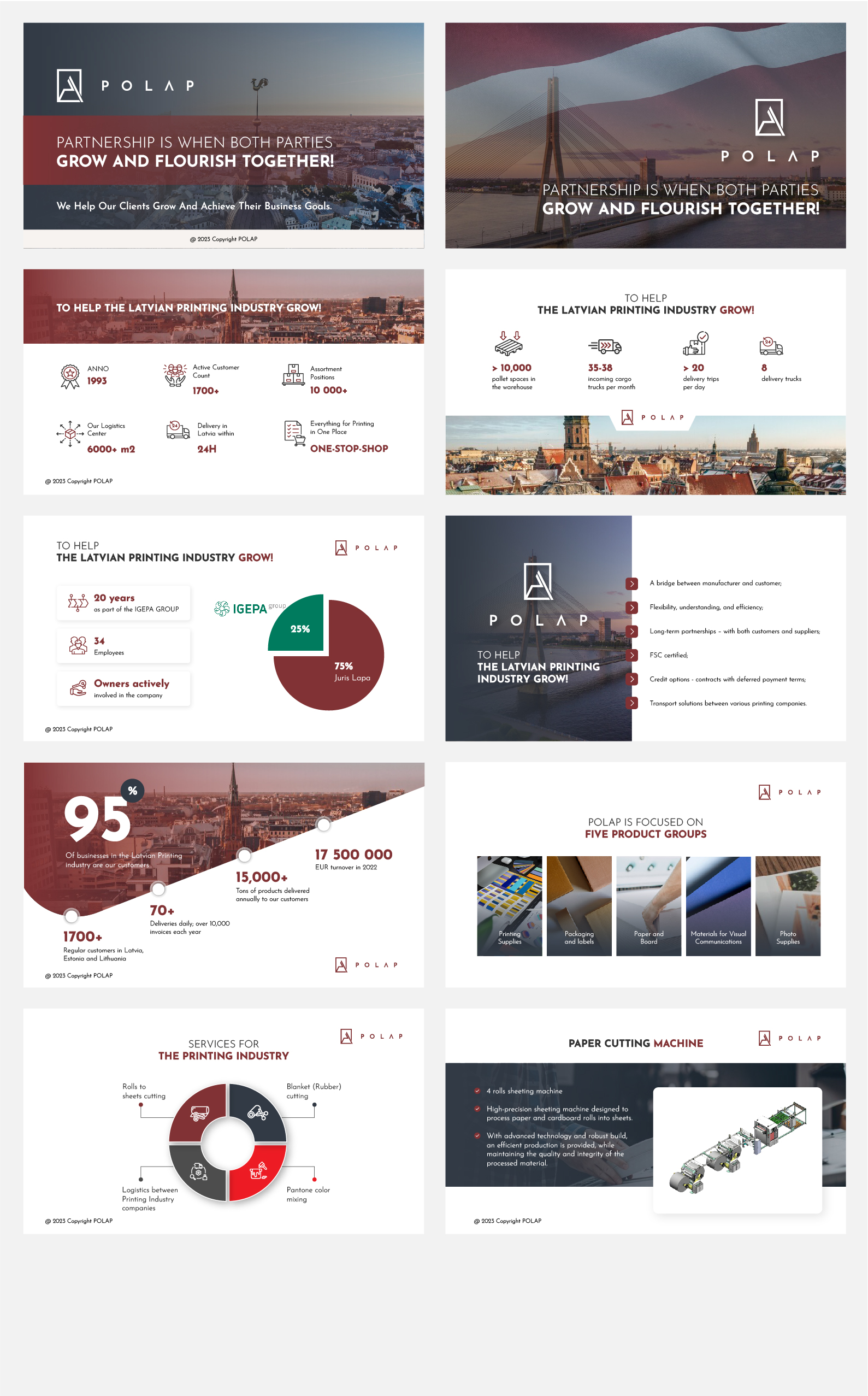 Design de PowerPoint par Pixper pour SIA Poligrafijas Apgads POLAP | Design #31569166