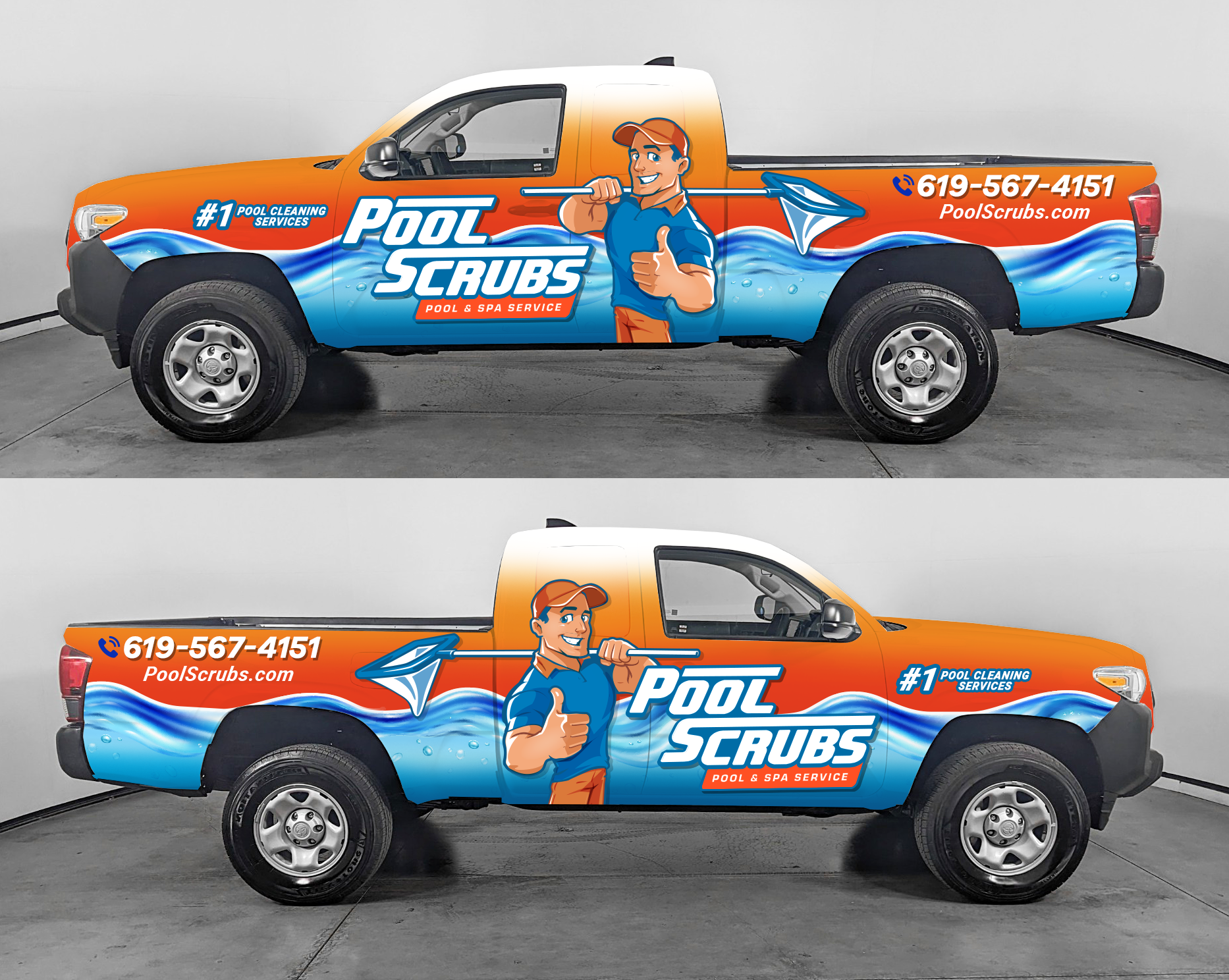 Design de Covering de Véhicule par typefdesign pour Pool Scrubs | Design #31648742