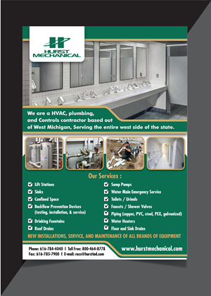 Flyer Design by HT Graphic for Hurst Mechanical | Design #31564296