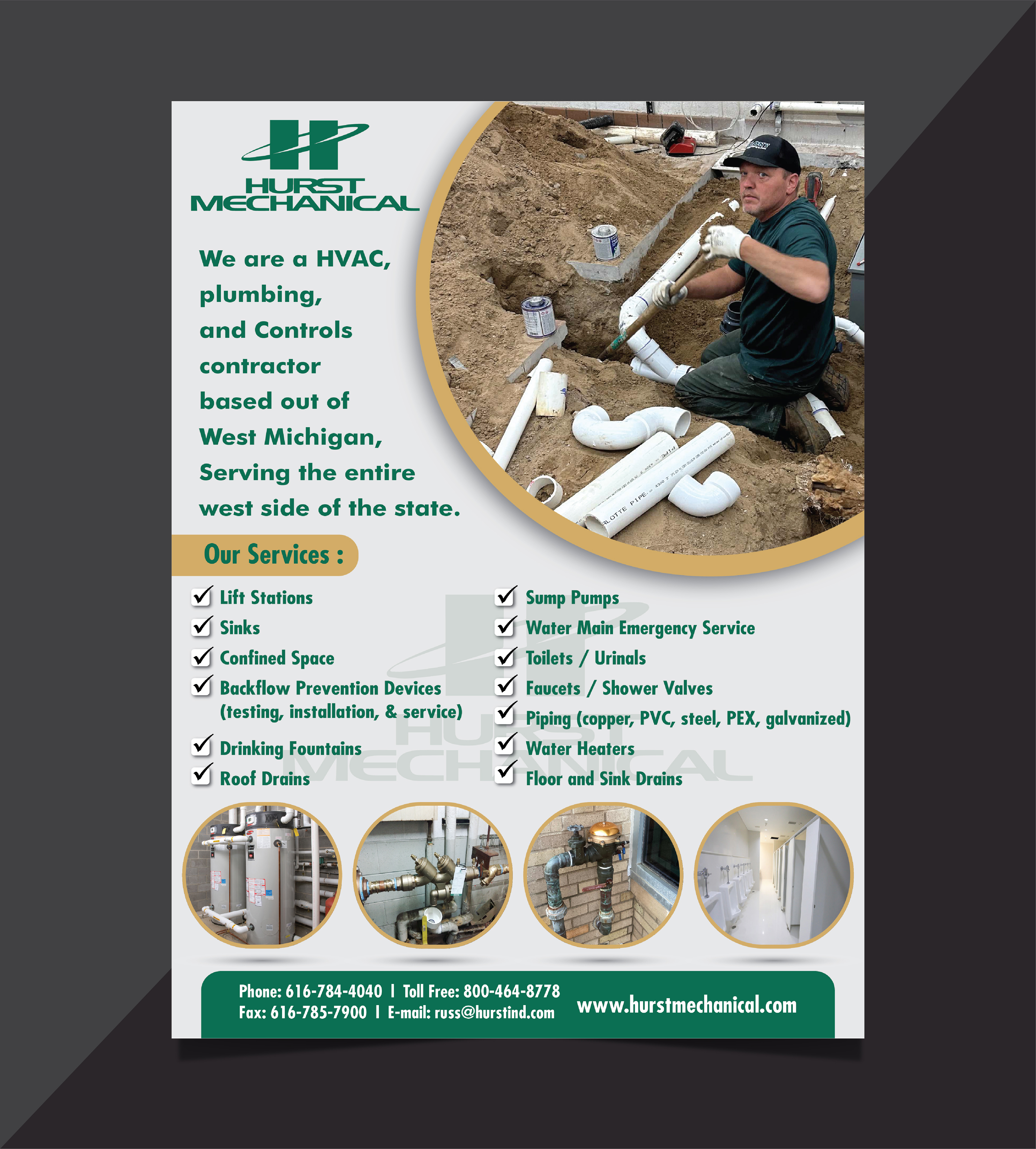 Flyer Design by HT Graphic for Hurst Mechanical | Design #31568303