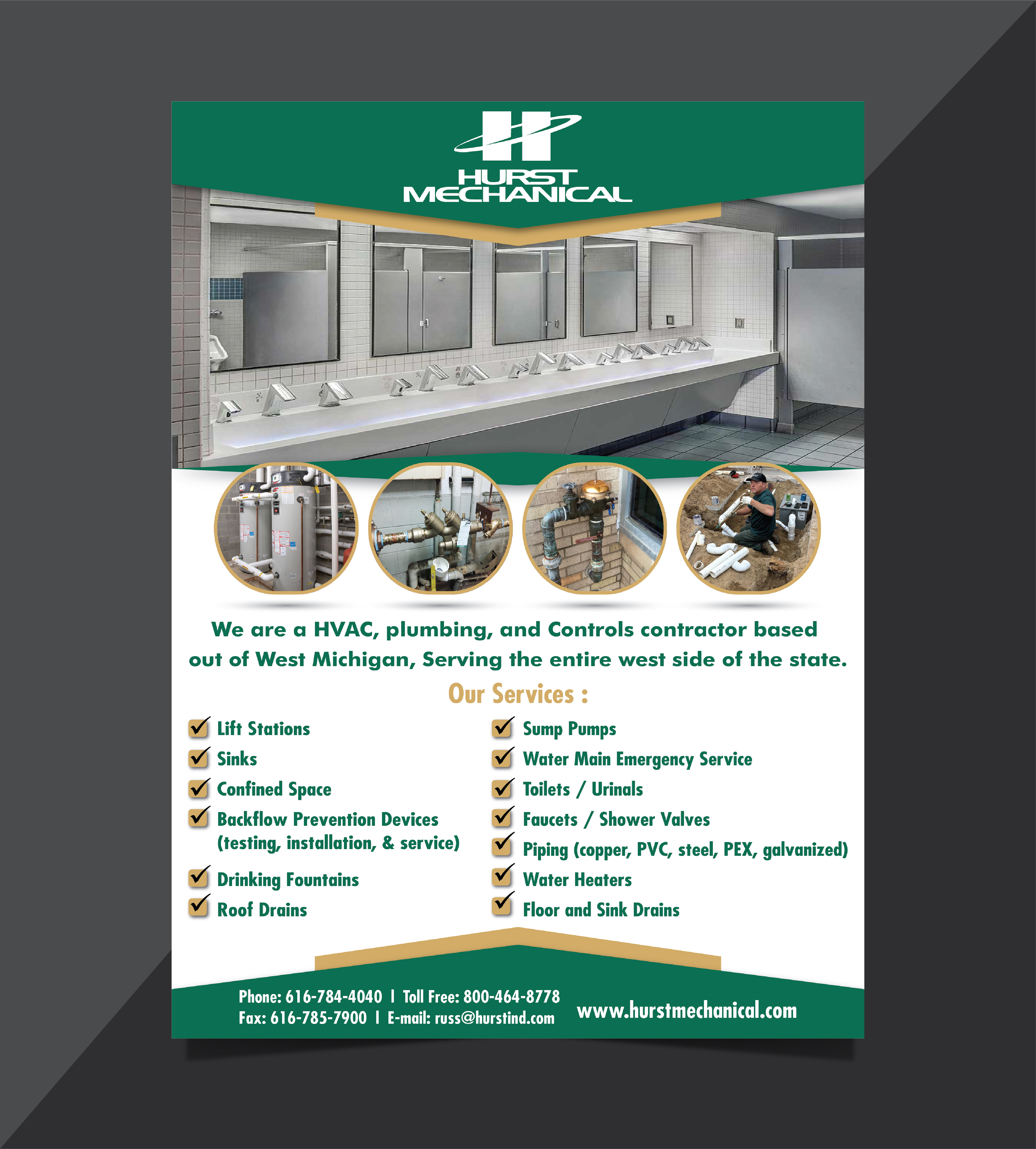 Flyer Design by HT Graphic for Hurst Mechanical | Design #31568445