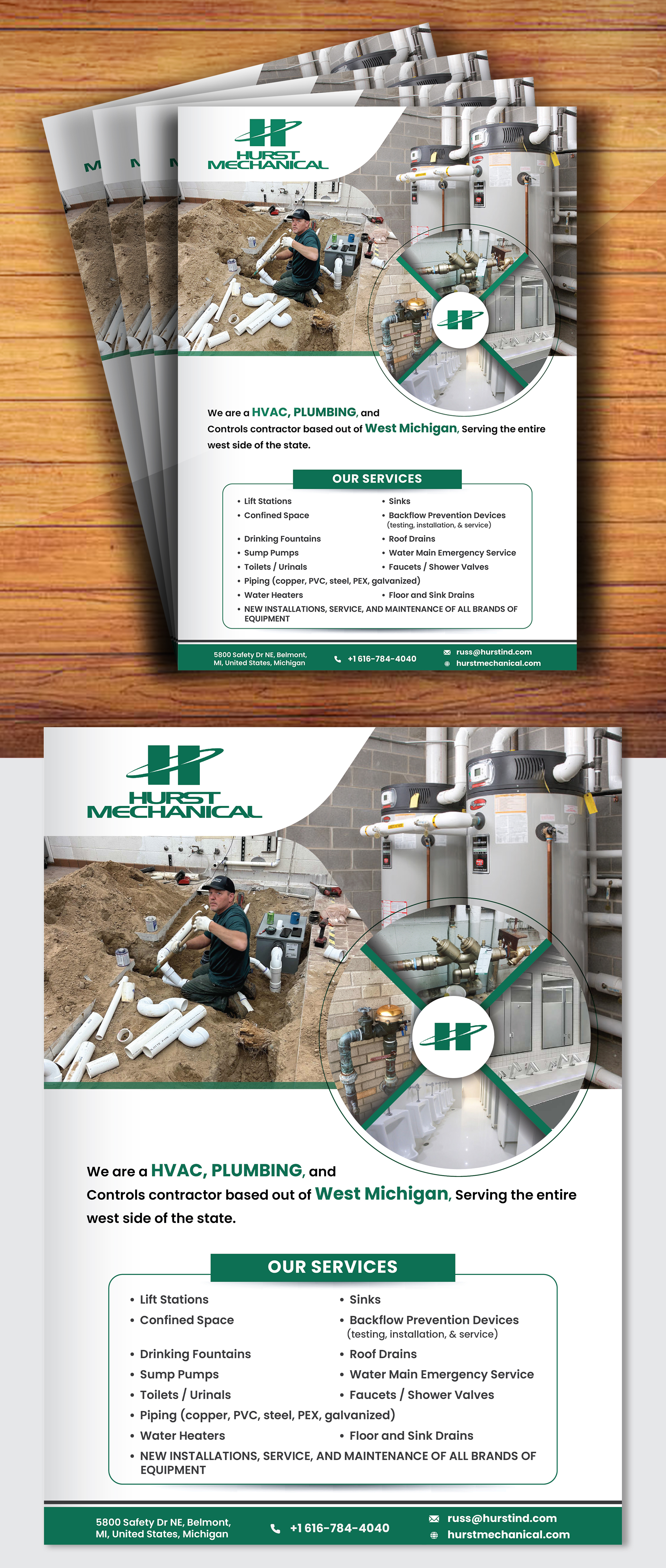 Design de Flyer par creativemood438 pour Hurst Mechanical | Design #31567383
