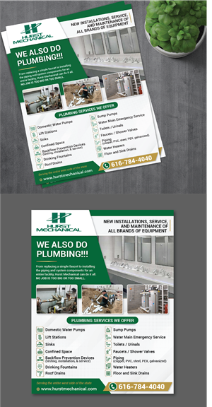Design de Flyer par alex989 pour Hurst Mechanical | Design : #31567164