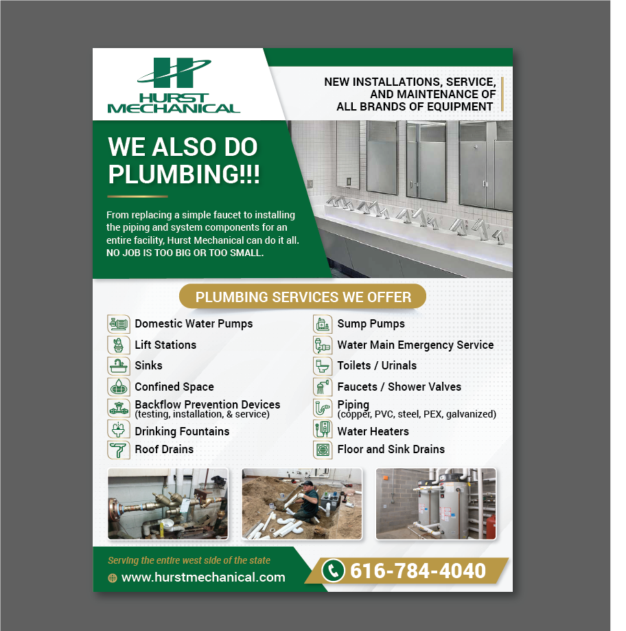 Flyer Design by alex989 for Hurst Mechanical | Design #31567179