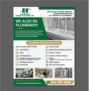 Design de Flyer par alex989 pour Hurst Mechanical | Design : #31567179