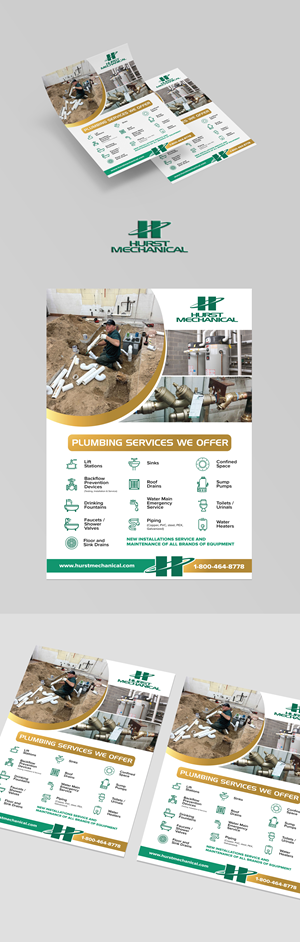 Design de Flyer par vcreatived pour Hurst Mechanical | Design : #31566579