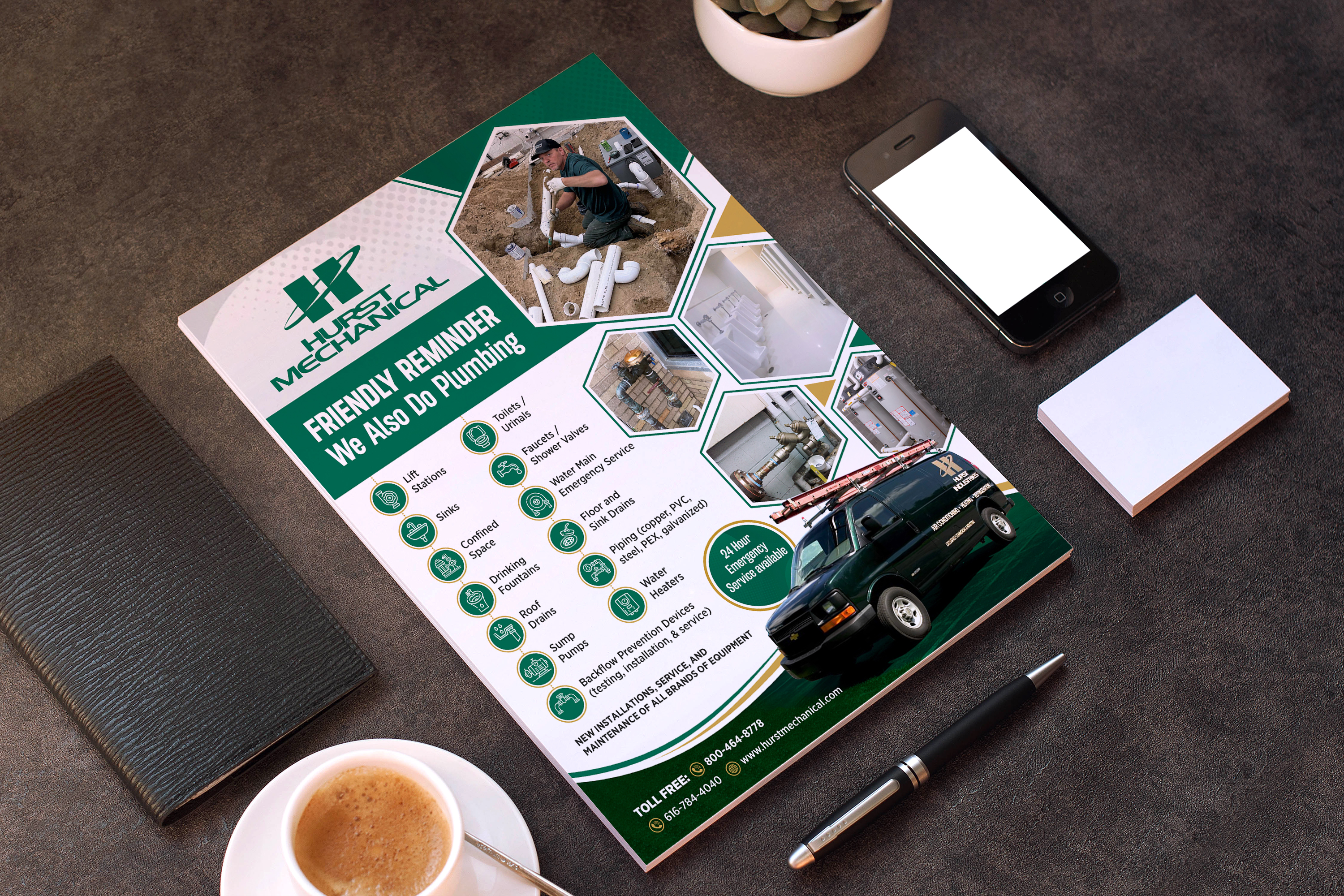 Flyer Design by GraphicsGuru for Hurst Mechanical | Design #31590027
