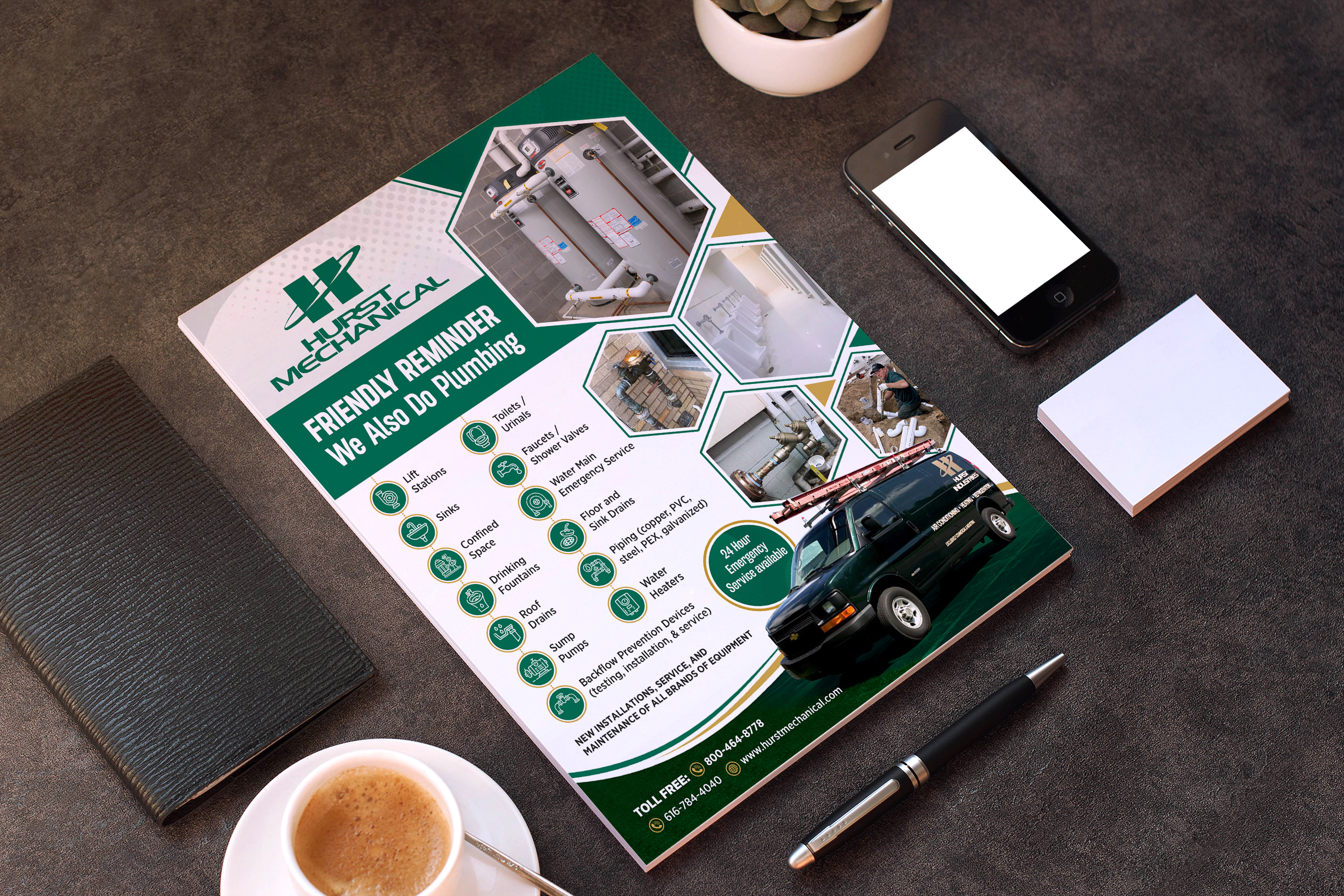 Flyer Design by GraphicsGuru for Hurst Mechanical | Design #31611075