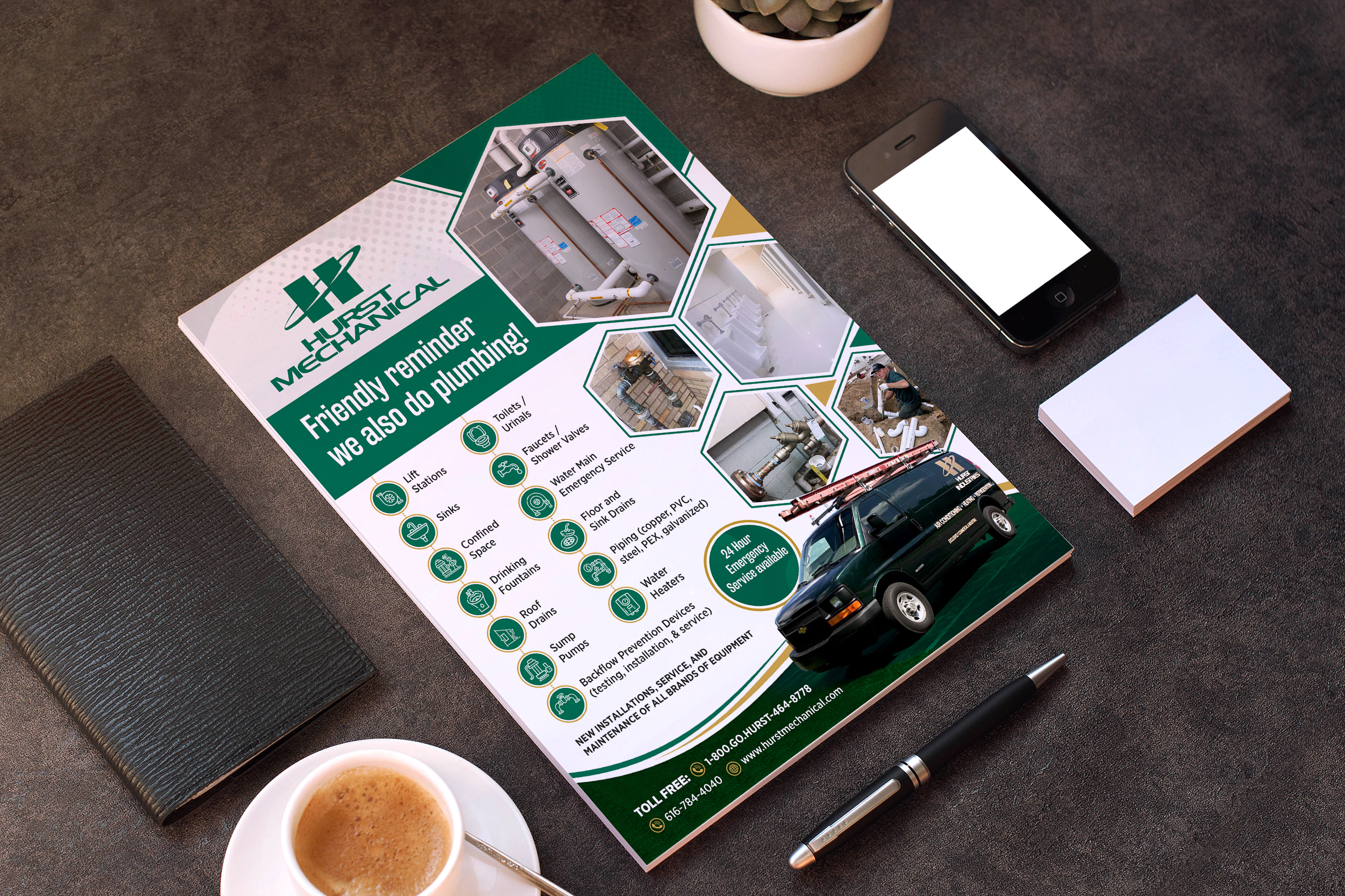 Flyer Design by GraphicsGuru for Hurst Mechanical | Design #31635384