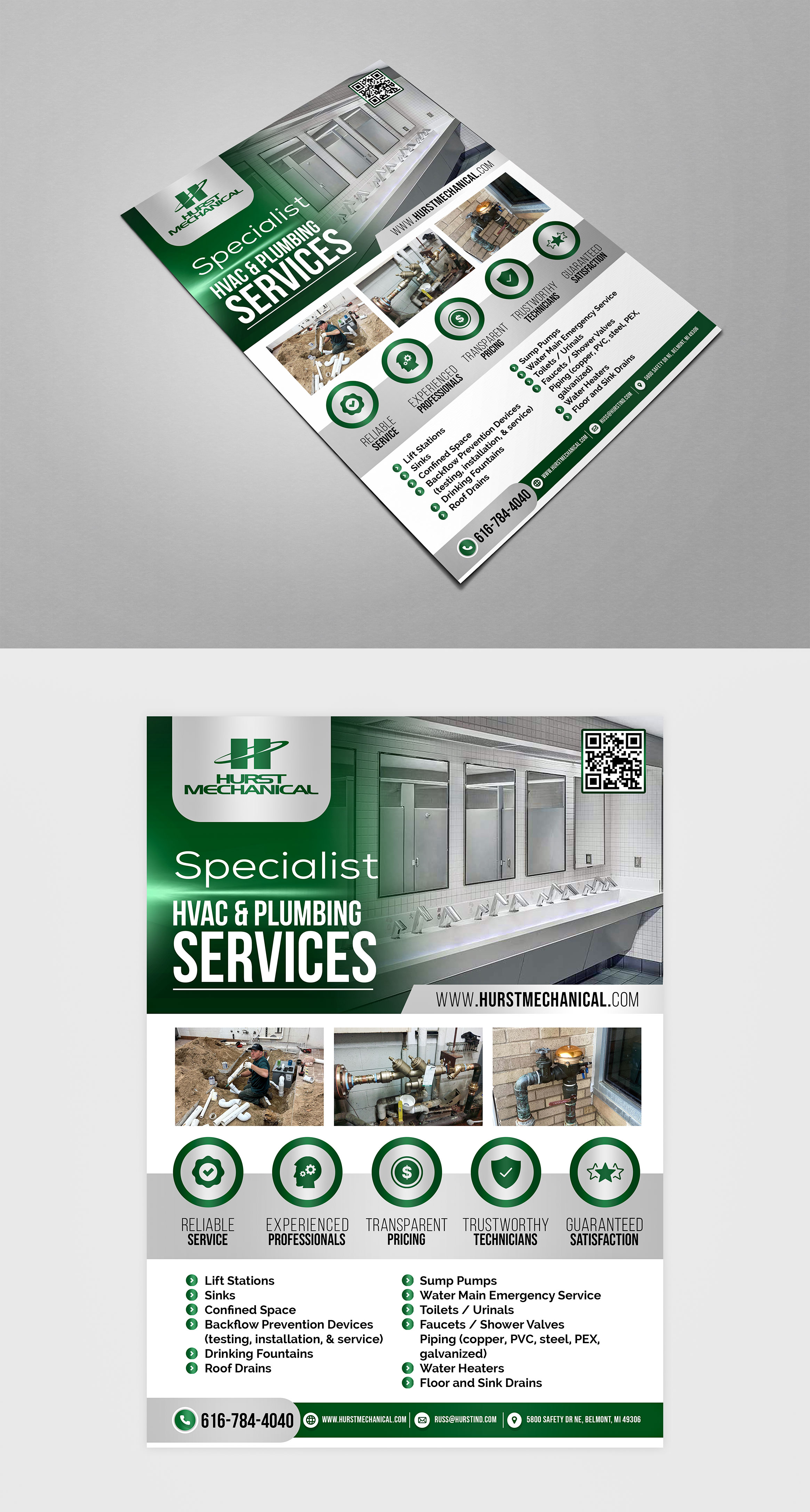 Flyer Design by HeshanKavinda for Hurst Mechanical | Design #31567395