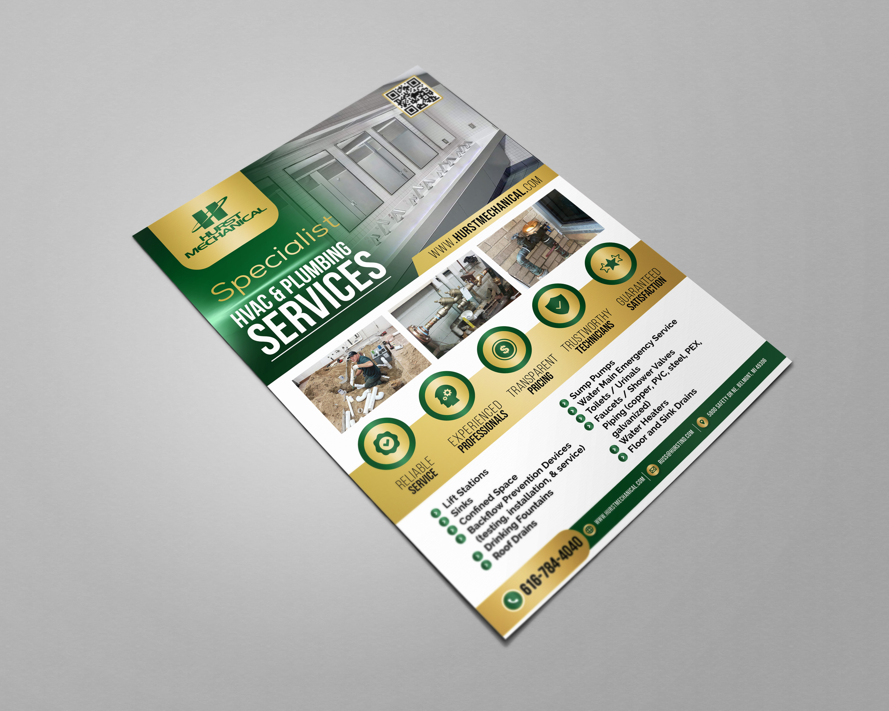 Flyer Design by HeshanKavinda for Hurst Mechanical | Design #31610143