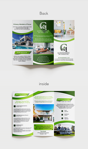 Private Mortgage Bank needs a brochure designed.