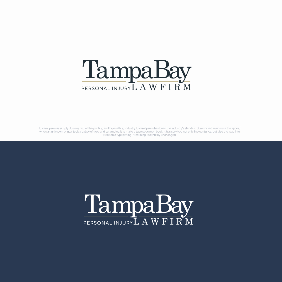 Logo Design by DesignSNW for Tampa Bay Persona Injury Law Firm | Design #31571385