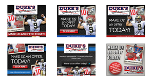 Banner Ad Design by neboica for Duke's Autographs | Design: #751766
