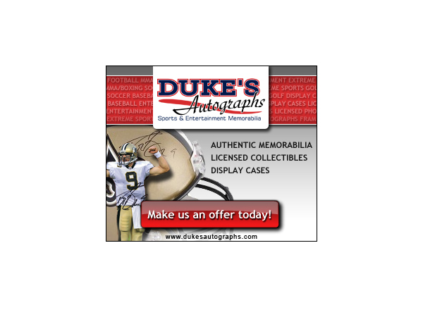 Banner Ad Design by neboica for Duke's Autographs | Design #752353
