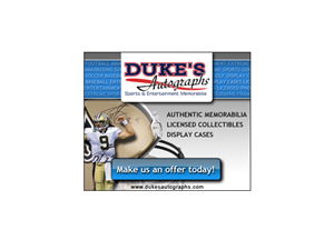 Banner Ad Design by neboica for Duke's Autographs | Design: #752354