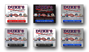 Banner Ad Design by neboica for Duke's Autographs | Design: #754287