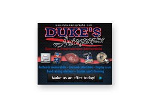 Banner Ad Design by neboica for Duke's Autographs | Design: #754741