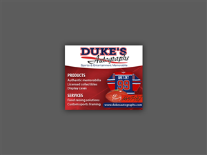 Banner Ad Design by yadunath for Duke's Autographs | Design: #755118