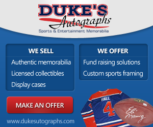 Diseño De Banner Publicitario por Gaberlunzie para Duke's Autographs | Diseño #767226
