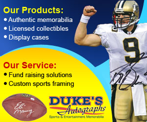 Banner Ad Design by MeMe Botrous for Duke's Autographs | Design: #756018