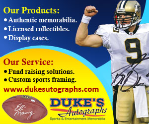 Banner Ad Design by MeMe Botrous for Duke's Autographs | Design: #756032