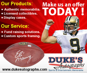 Banner Ad Design by MeMe Botrous for Duke's Autographs | Design: #757501