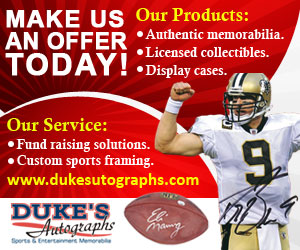 Banner Ad Design by MeMe Botrous for Duke's Autographs | Design: #757502