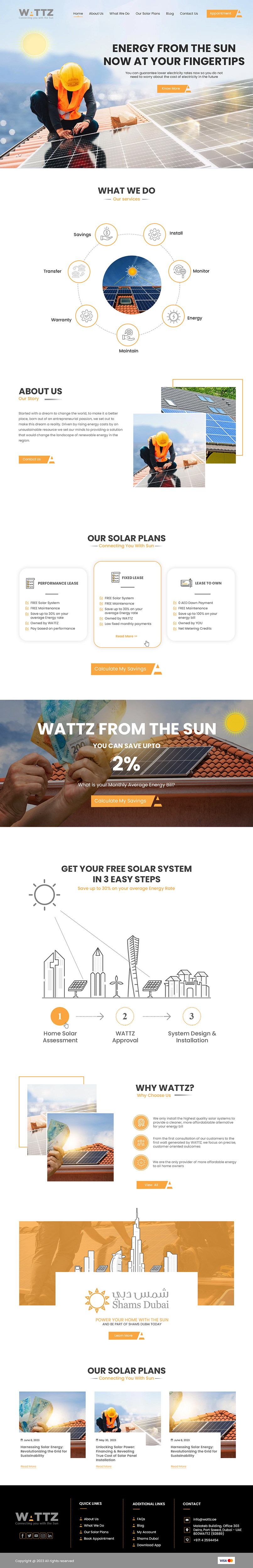 Web Design par Creations Box 2015 pour WATTZ Energy LLC | Design #31603564