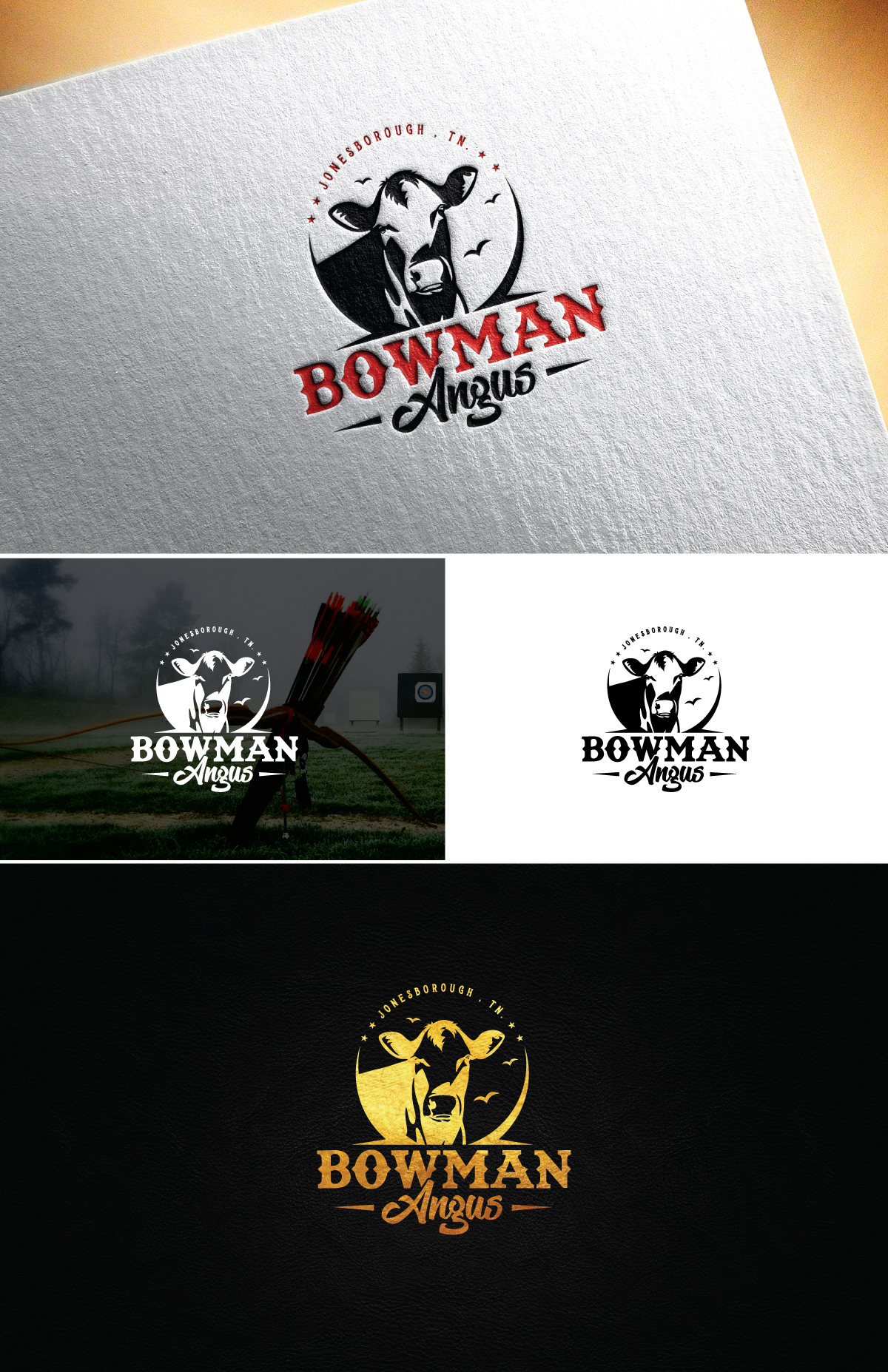 Logo Design by Logo Stock for Bowman Angus | Design #31601235
