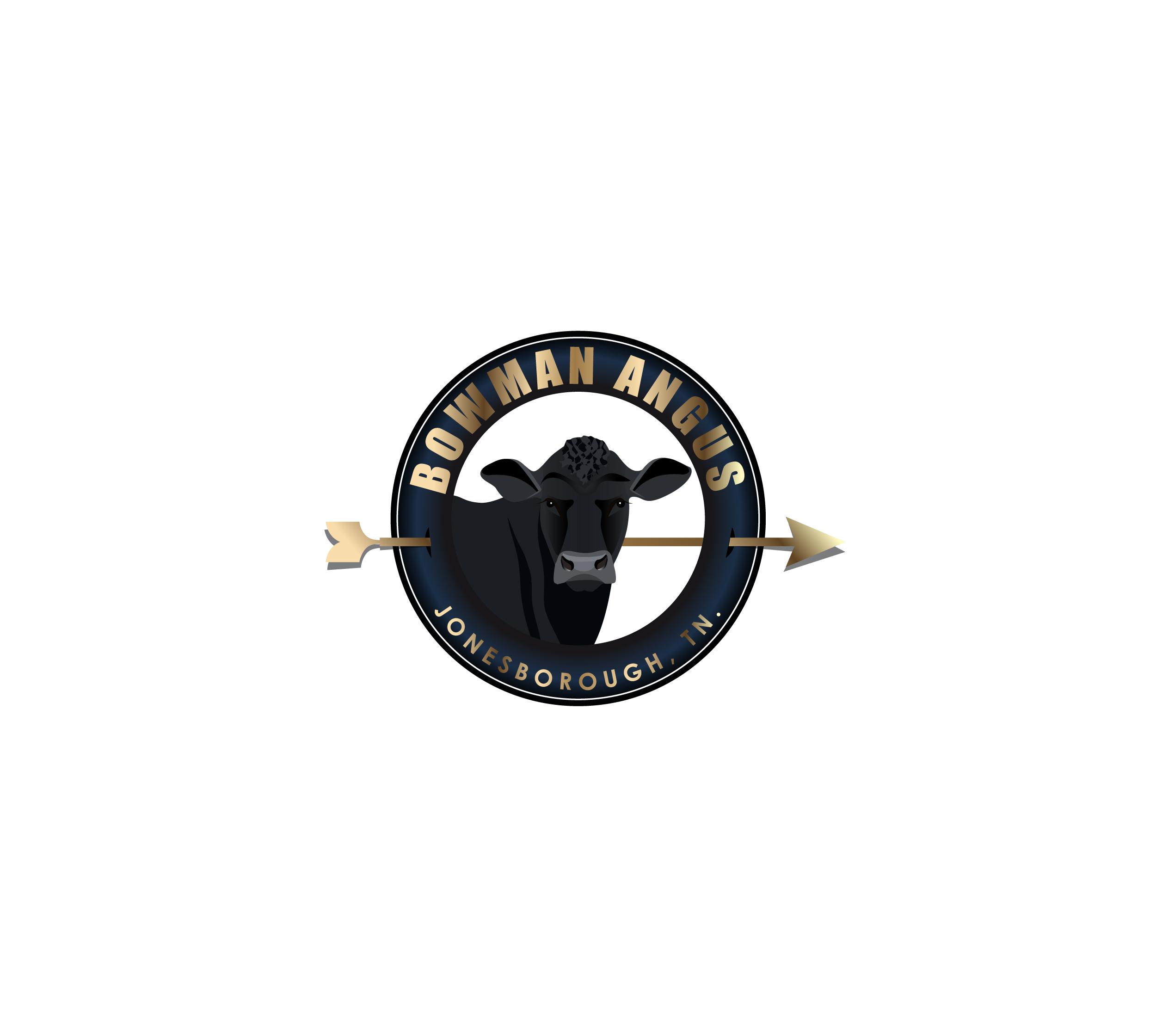 Logo Design by Bling Connect Ink for Bowman Angus | Design #31601346