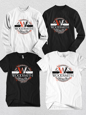 T-shirt Design by Rheanza for woodsmith construction,llc | Design: #31596096