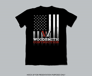 T-shirt Design by NancyTan for woodsmith construction,llc | Design: #31596734