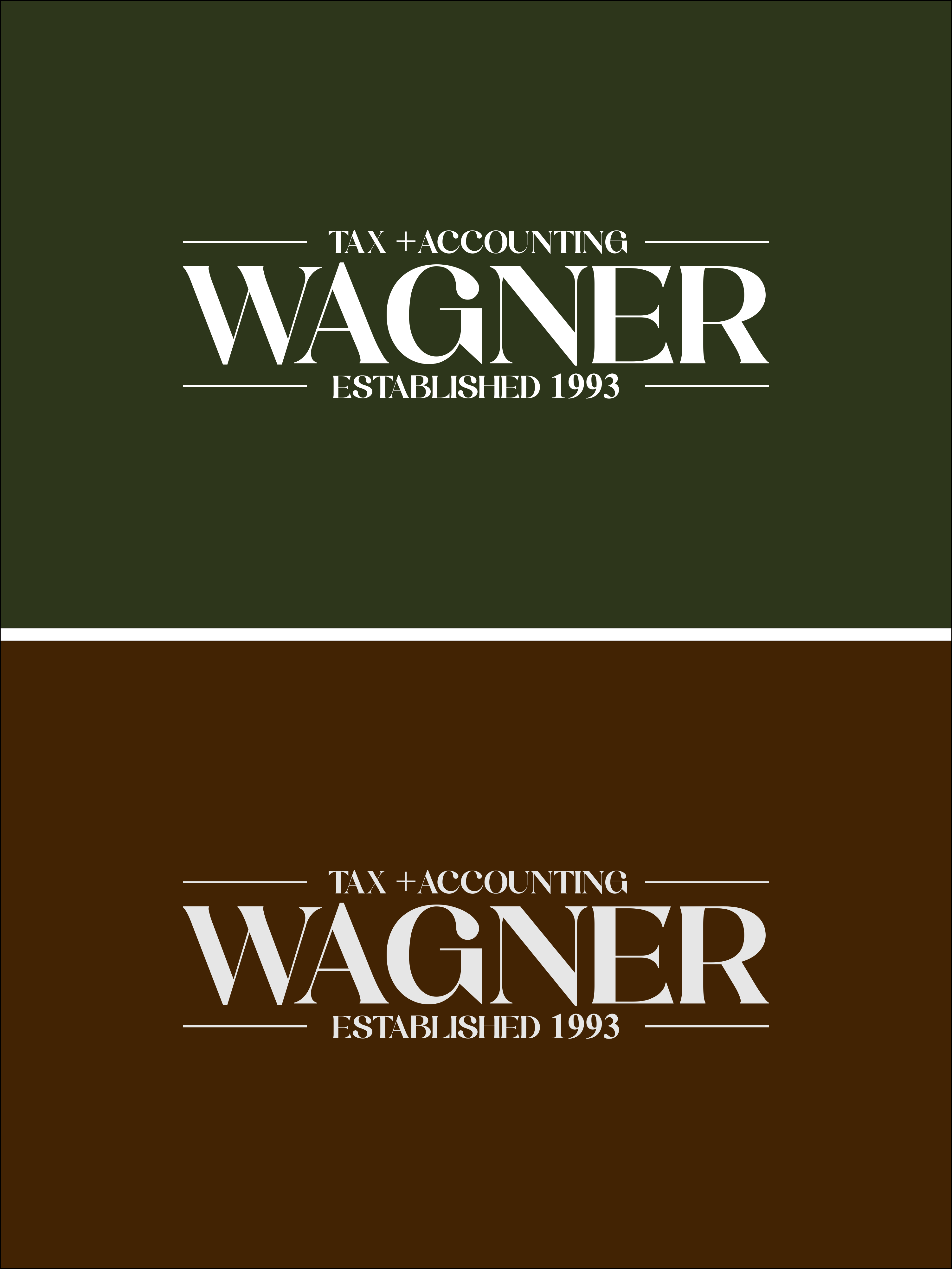Logo Design by Afika_YN for Wagner Tax + Accounting | Design #31621404