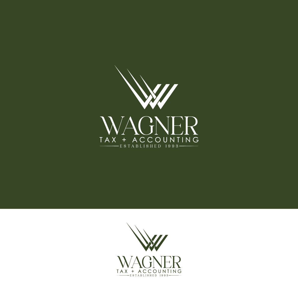 Logo Design by LAXMI DESIGNHUB for Wagner Tax + Accounting | Design #31604122