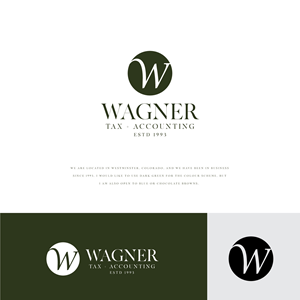 Logo Design by webeezine for Wagner Tax + Accounting | Design: #31611279
